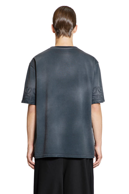 LOEWE MAN BLACK T-SHIRTS & TANK TOPS