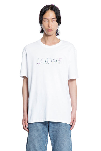LOEWE MAN WHITE T-SHIRTS & TANK TOPS