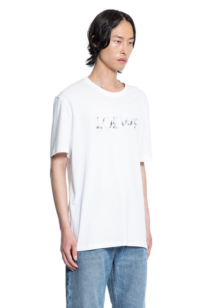 LOEWE MAN WHITE T-SHIRTS & TANK TOPS