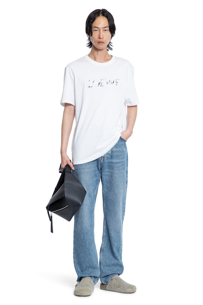 LOEWE MAN WHITE T-SHIRTS & TANK TOPS