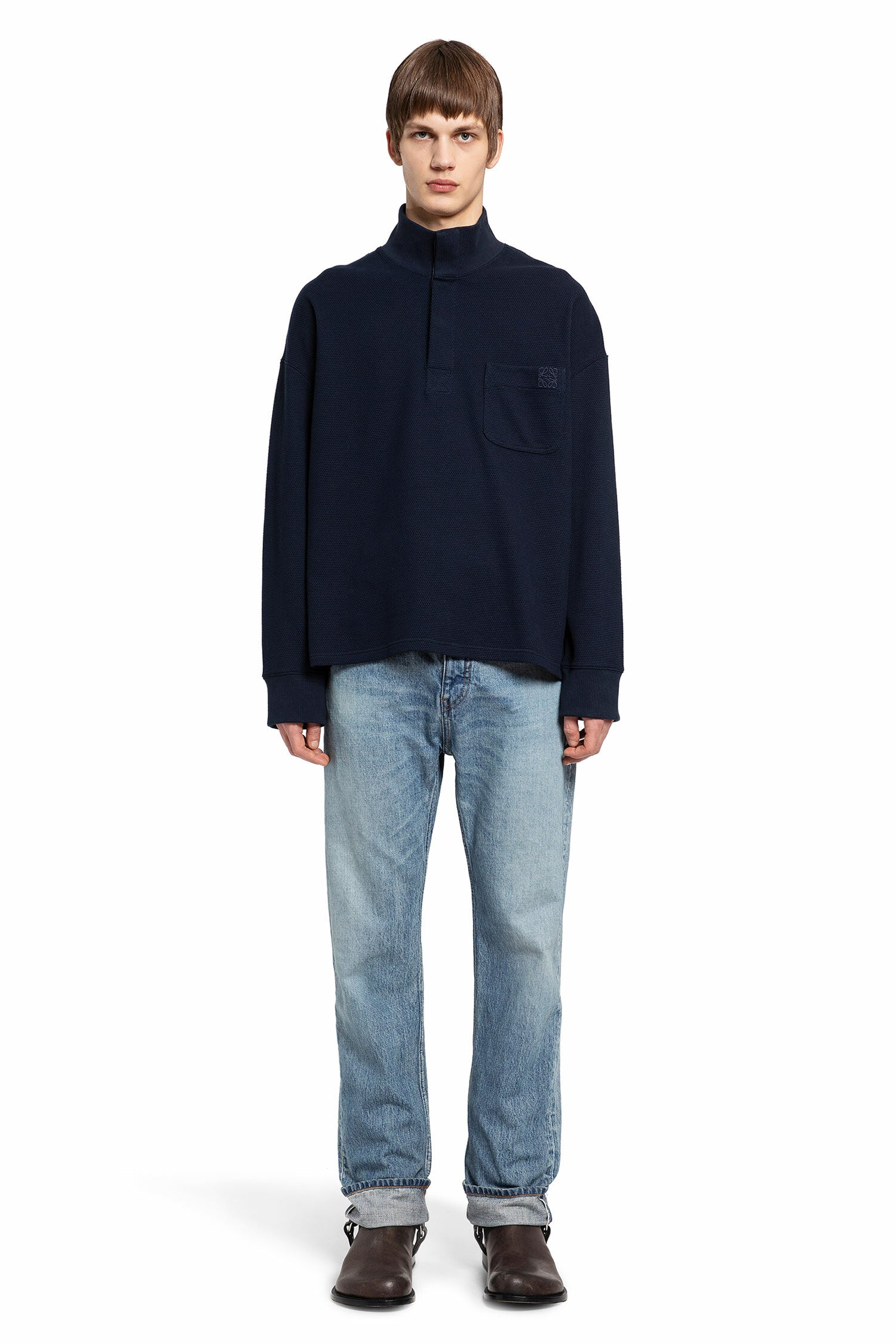 LOEWE MAN BLUE SWEATSHIRTS