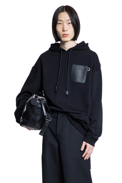 LOEWE MAN BLACK SWEATSHIRTS