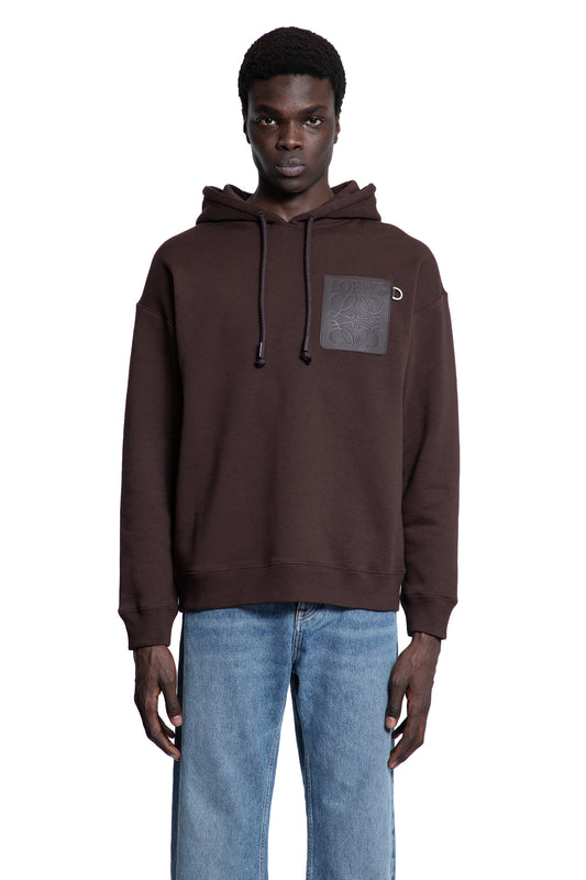 LOEWE MAN BROWN SWEATSHIRTS