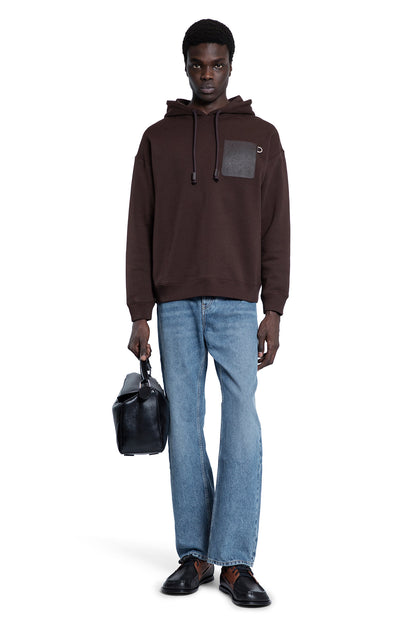 LOEWE MAN BROWN SWEATSHIRTS