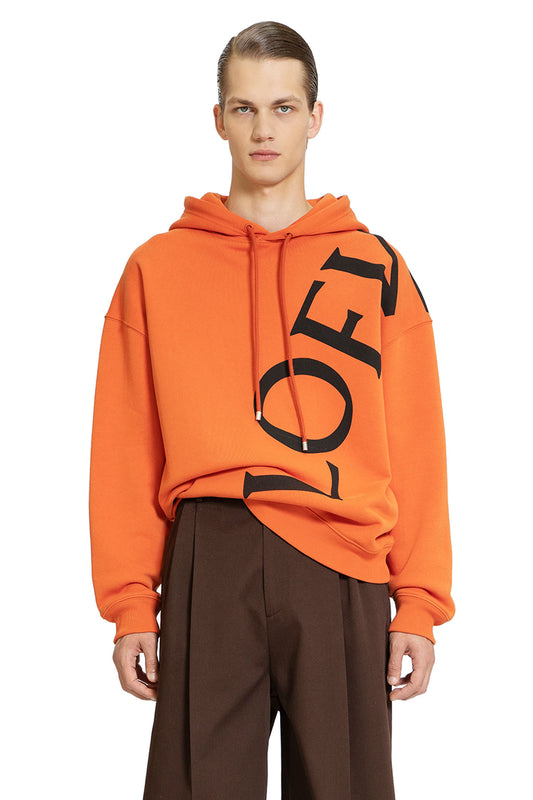 LOEWE MAN ORANGE SWEATSHIRTS