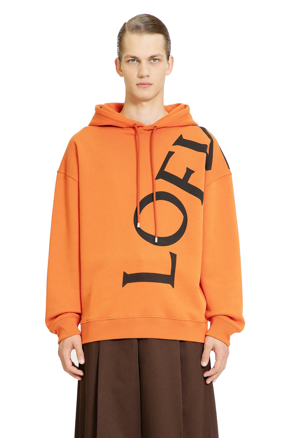 LOEWE MAN ORANGE SWEATSHIRTS