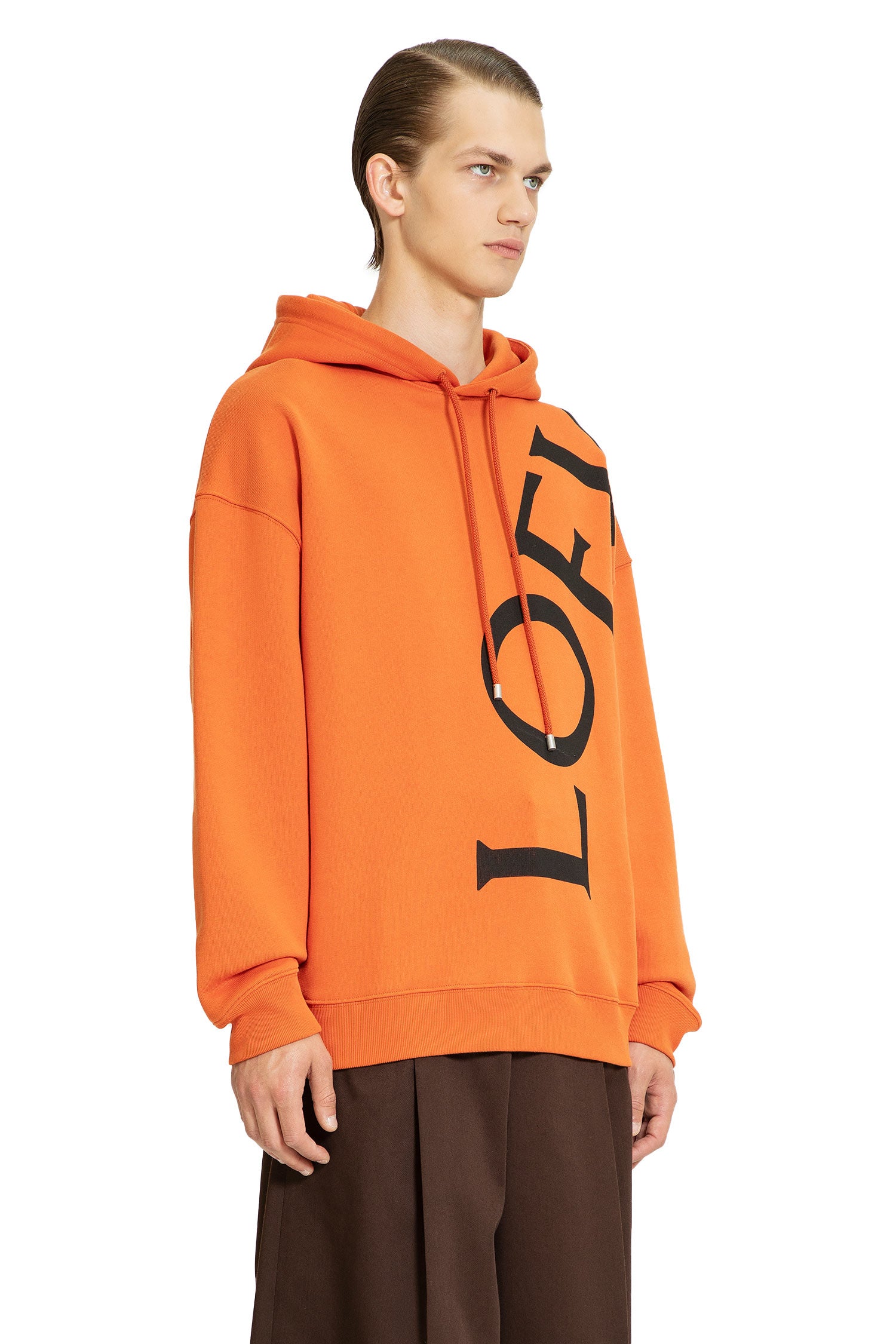 LOEWE MAN ORANGE SWEATSHIRTS