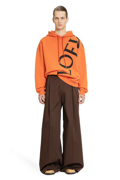 LOEWE MAN ORANGE SWEATSHIRTS