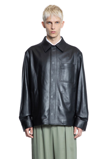 Overshirt in Nappa Lambskin