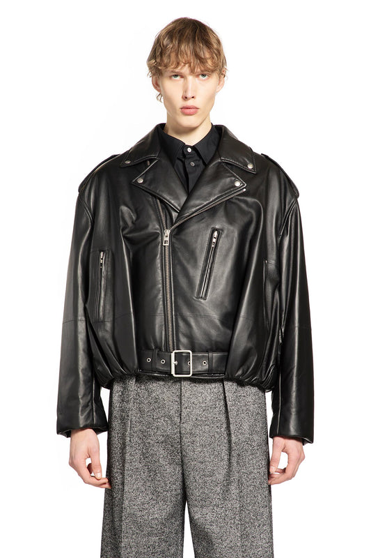 Balloon Biker Jacket in Nappa