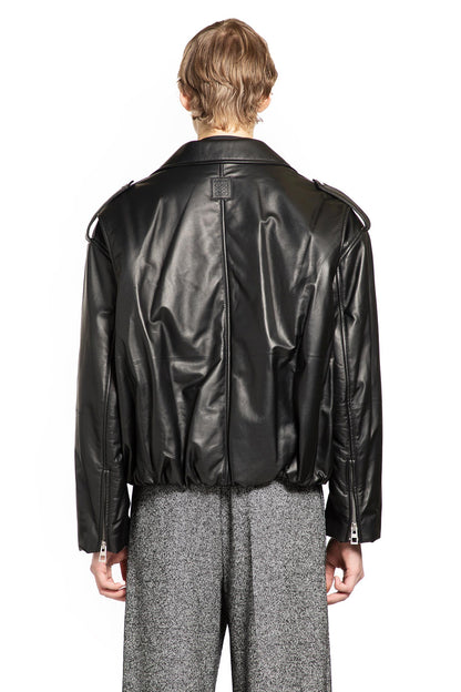 Balloon Biker Jacket in Nappa