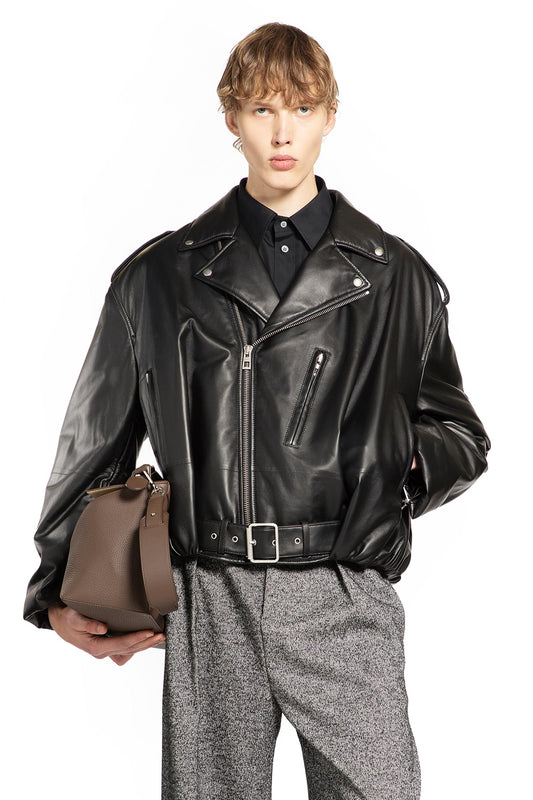 Balloon Biker Jacket in Nappa