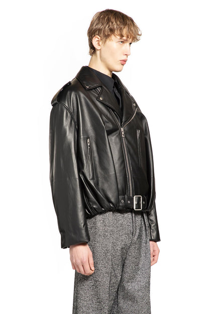 Balloon Biker Jacket in Nappa
