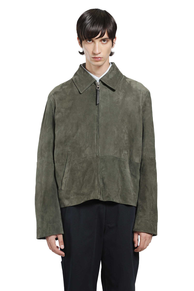 LOEWE Suede Zip-Up Jacket man
