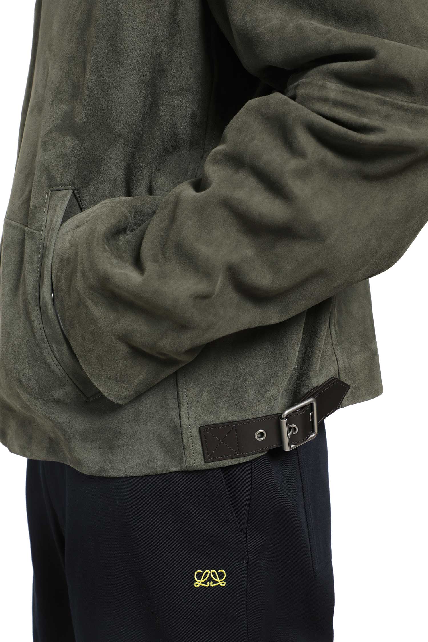 LOEWE Suede Zip-Up Jacket man