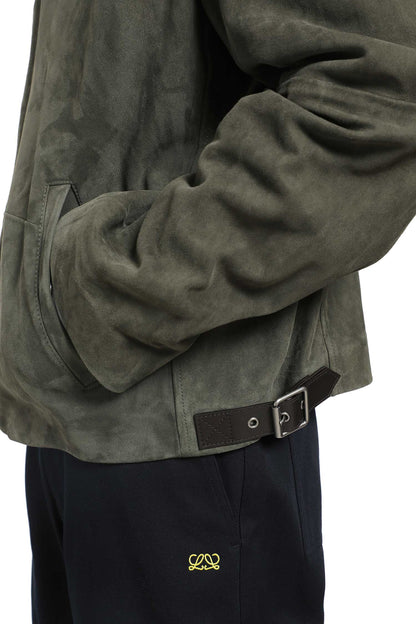 Suede Zip-Up Jacket