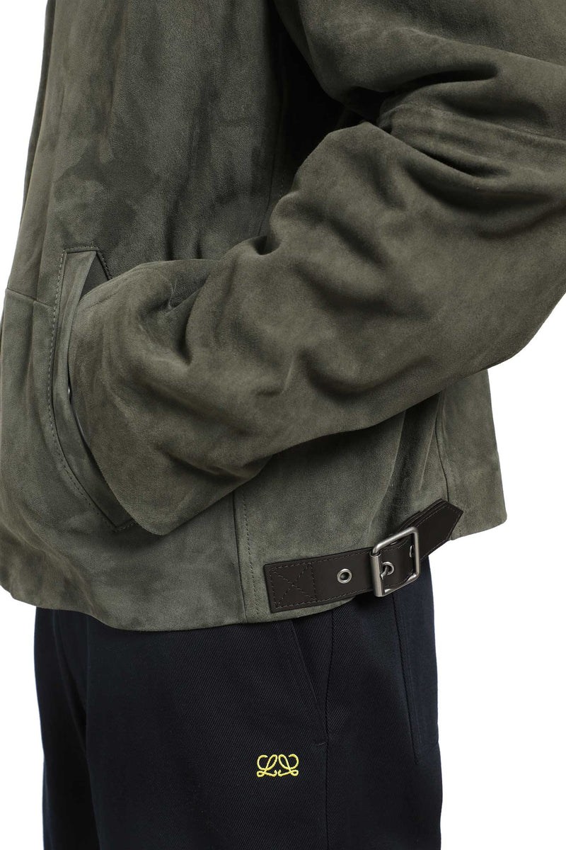 LOEWE Suede Zip-Up Jacket man