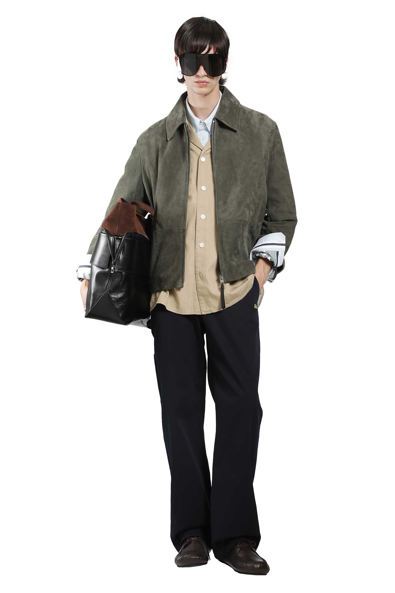 Suede Zip-Up Jacket