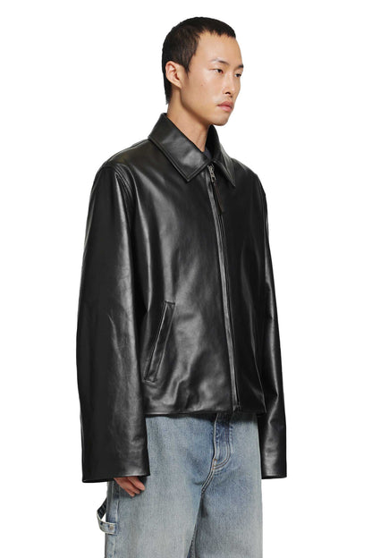 Zip-Up Jacket in Lambskin