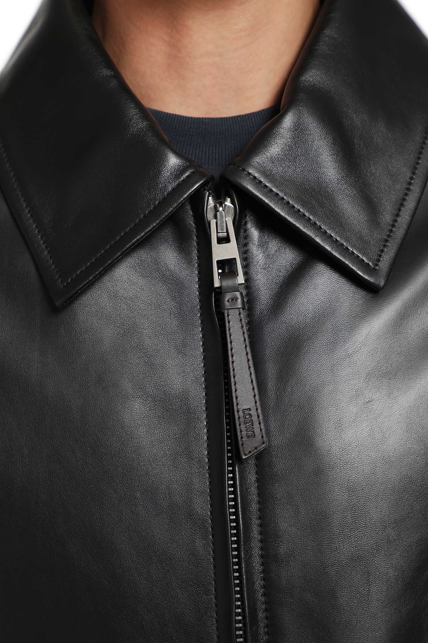 LOEWE Zip-Up Jacket in Lambskin man