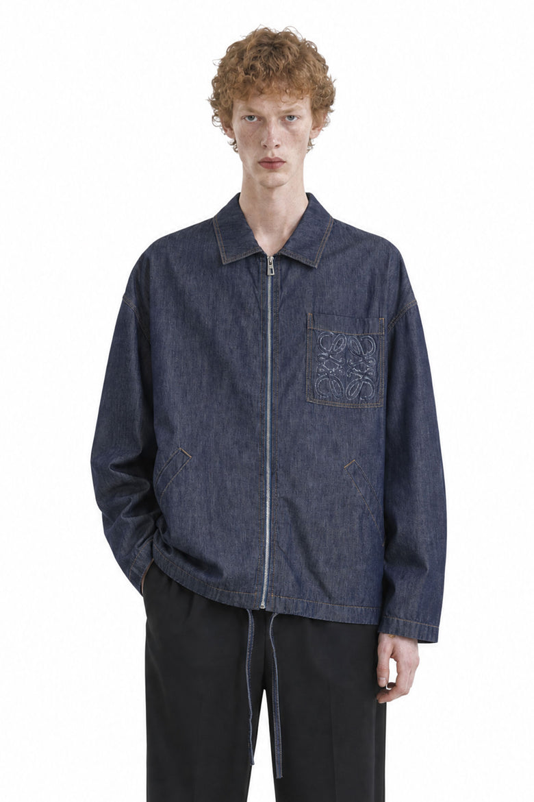 LOEWE Jacket in Lightweight Cotton Chambray man