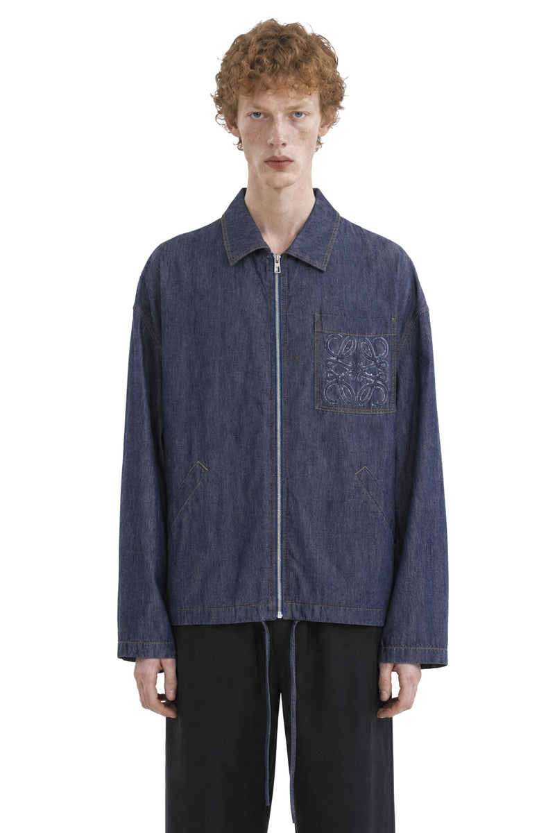 LOEWE Jacket in Lightweight Cotton Chambray man