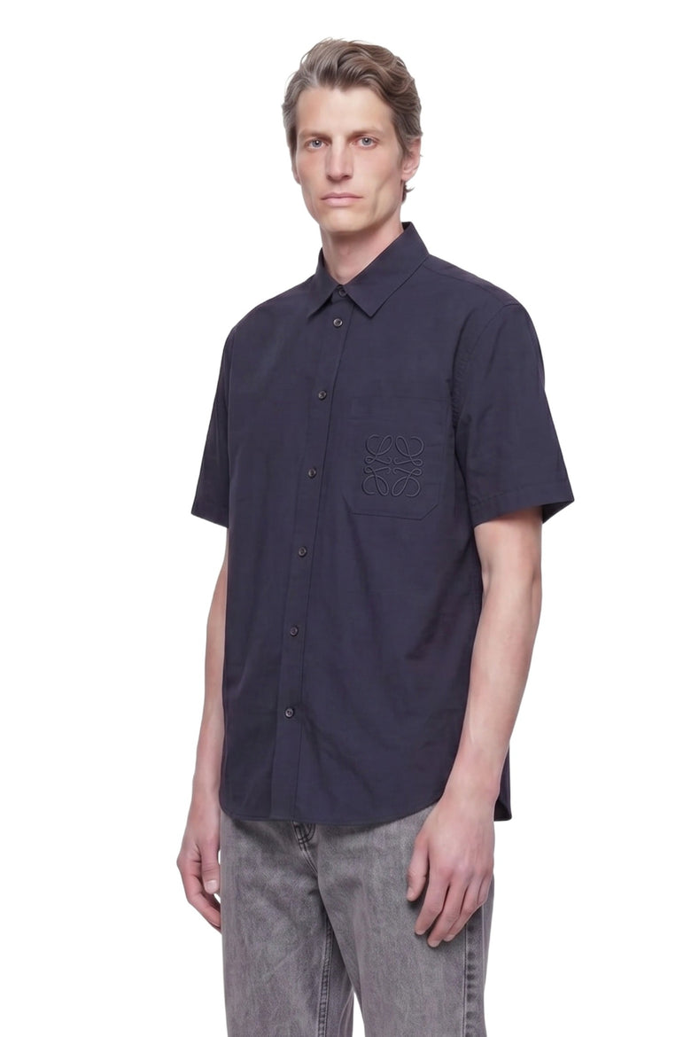 
              LOEWE Short Sleeve Shirt in Cotton Nylon Poplin man
            