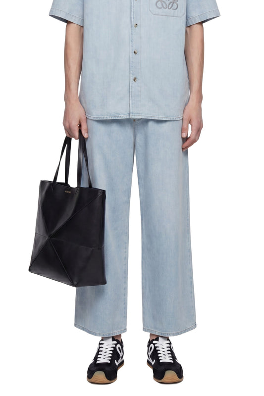 Drawstring Trousers in Denim