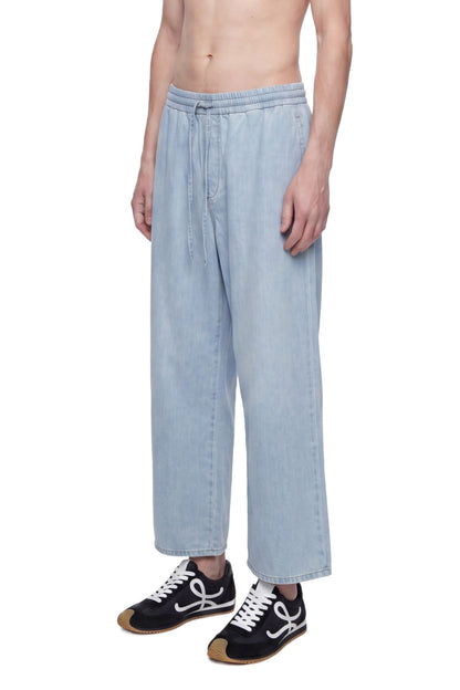Drawstring Trousers in Denim
