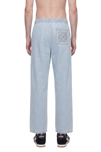 Drawstring Trousers in Denim