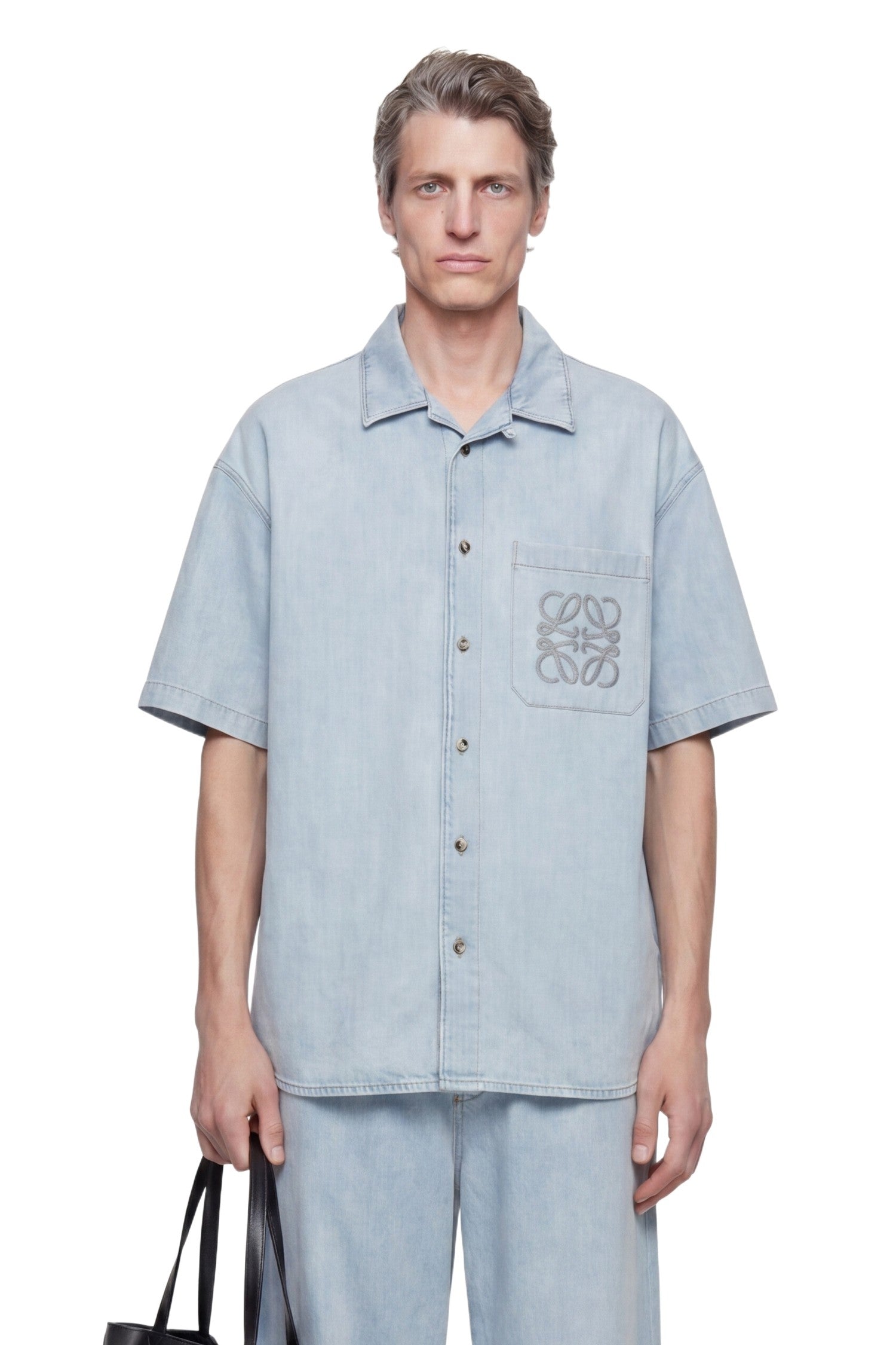 Short Sleeve Shirt in Denim