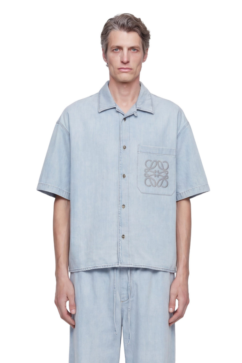 
              LOEWE Short Sleeve Shirt in Denim man
            