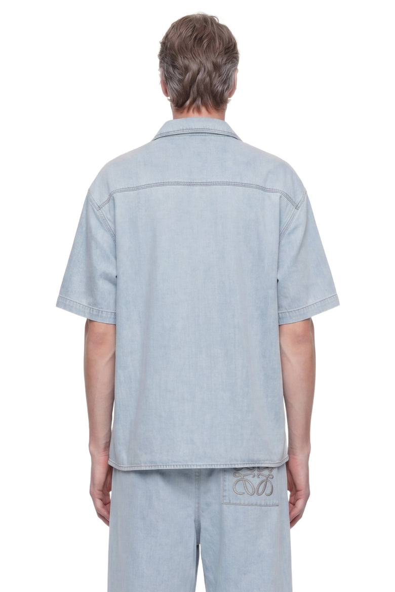 LOEWE Short Sleeve Shirt in Denim man