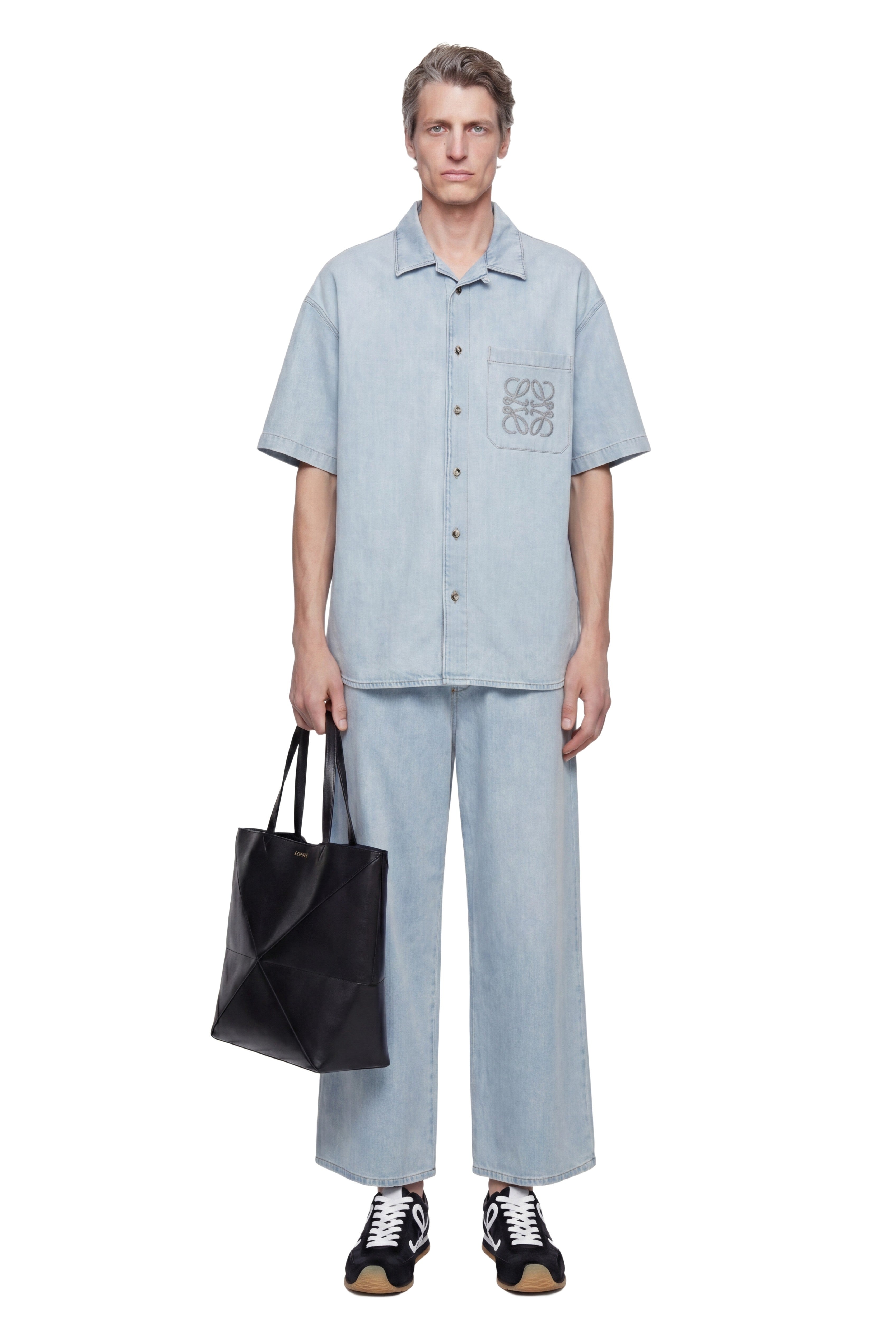 LOEWE シャツ　40 Short Sleeve Shirt in Denim – Antonioli.eu