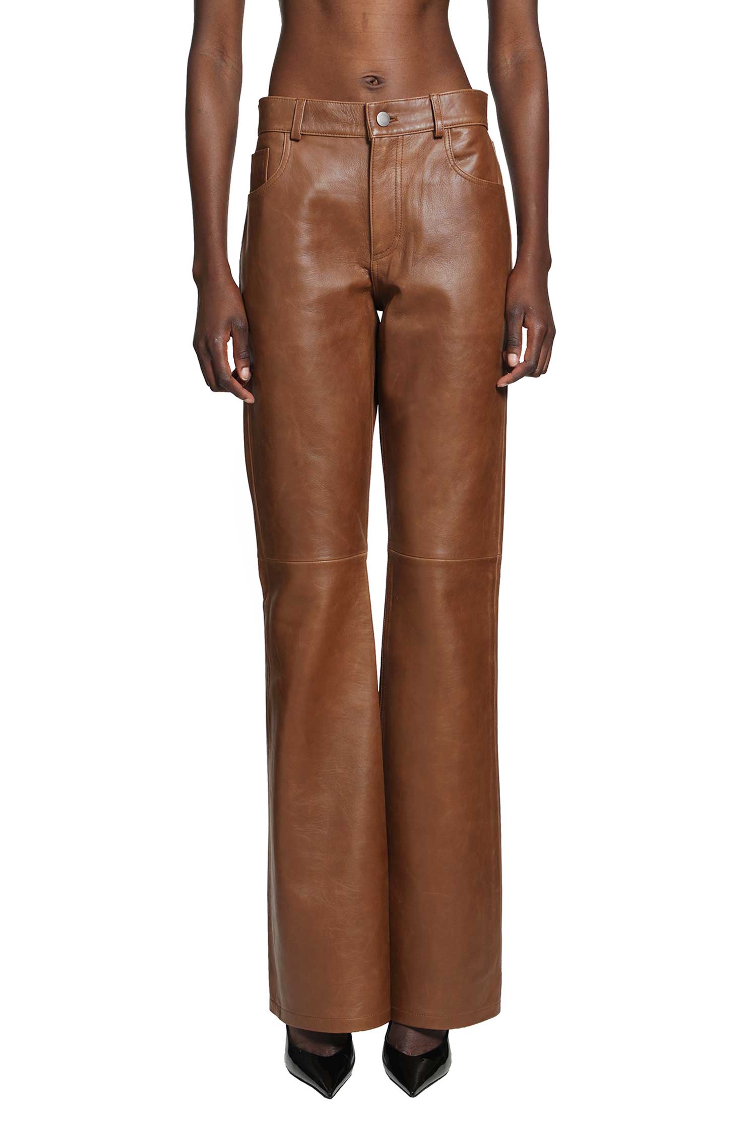 HAIKURE Flora Silky Leather Trousers woman
