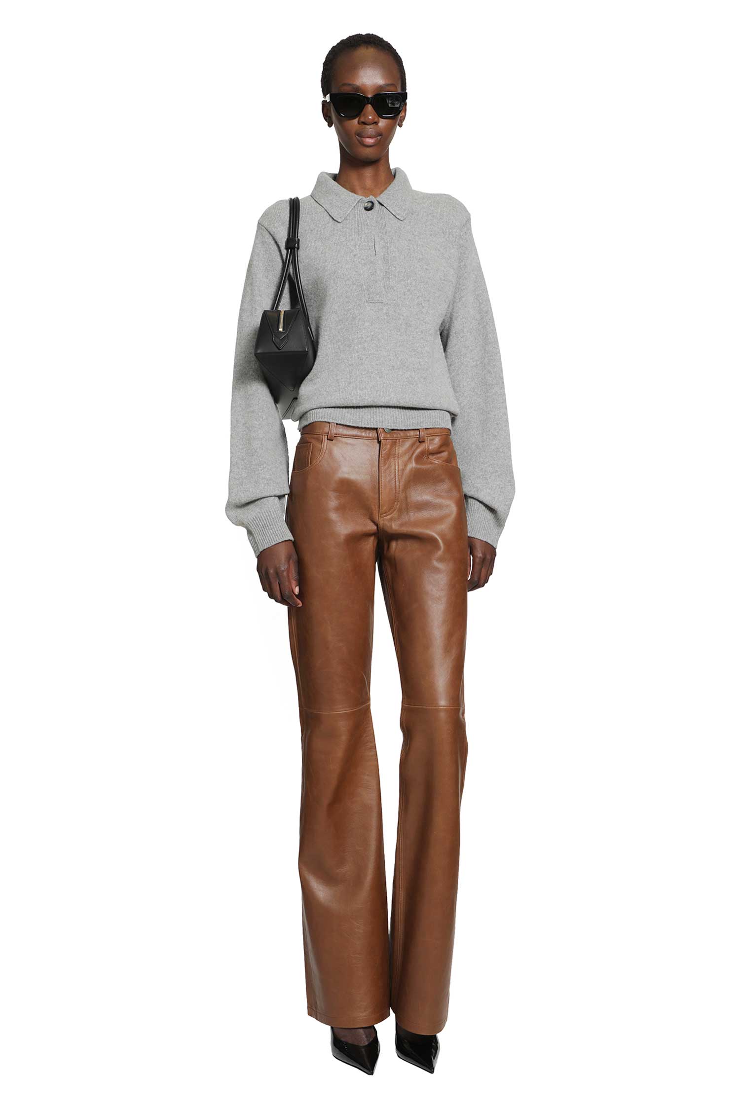 HAIKURE Flora Silky Leather Trousers woman