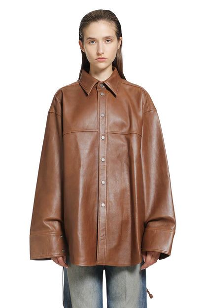 Victoria Silky Leather Shirt