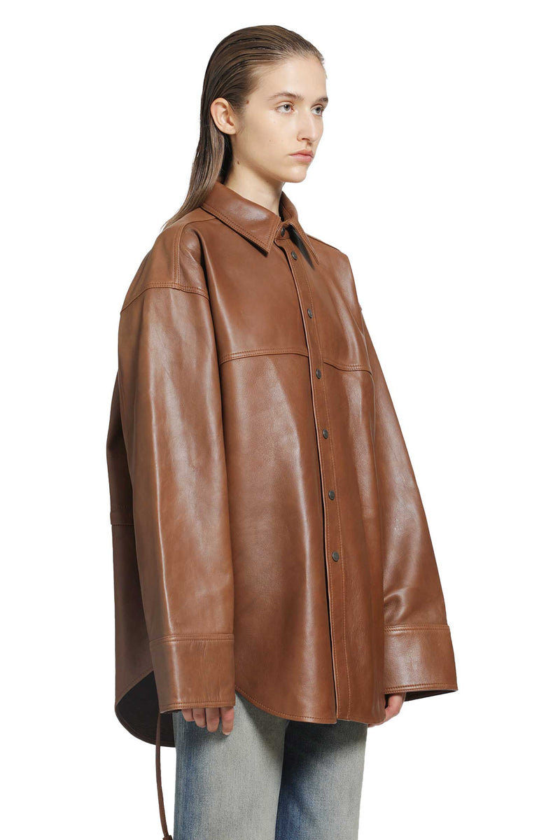 HAIKURE Victoria Silky Leather Shirt woman