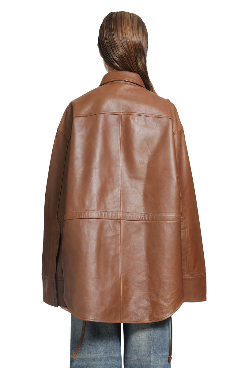 HAIKURE Victoria Silky Leather Shirt woman