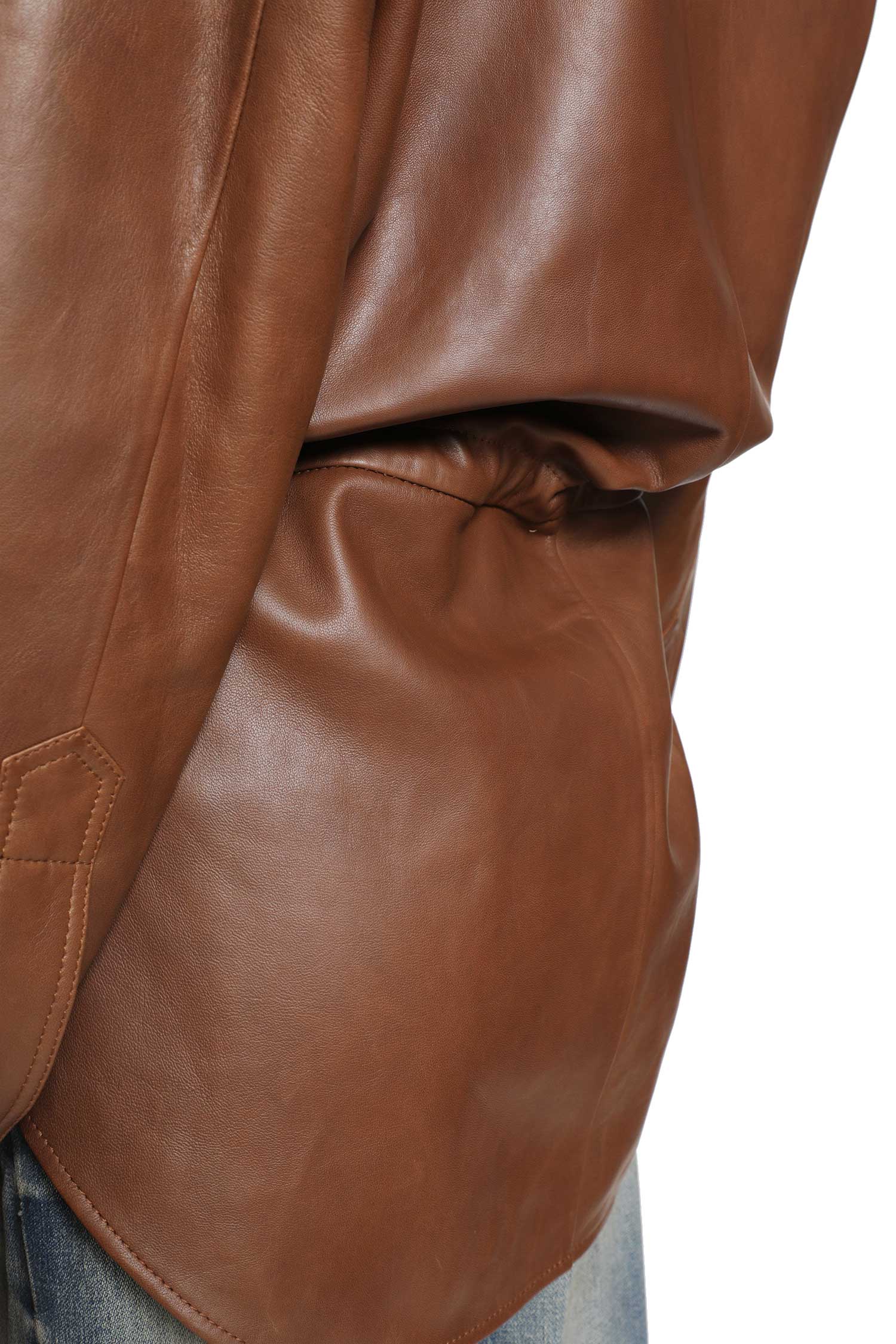 Victoria Silky Leather Shirt