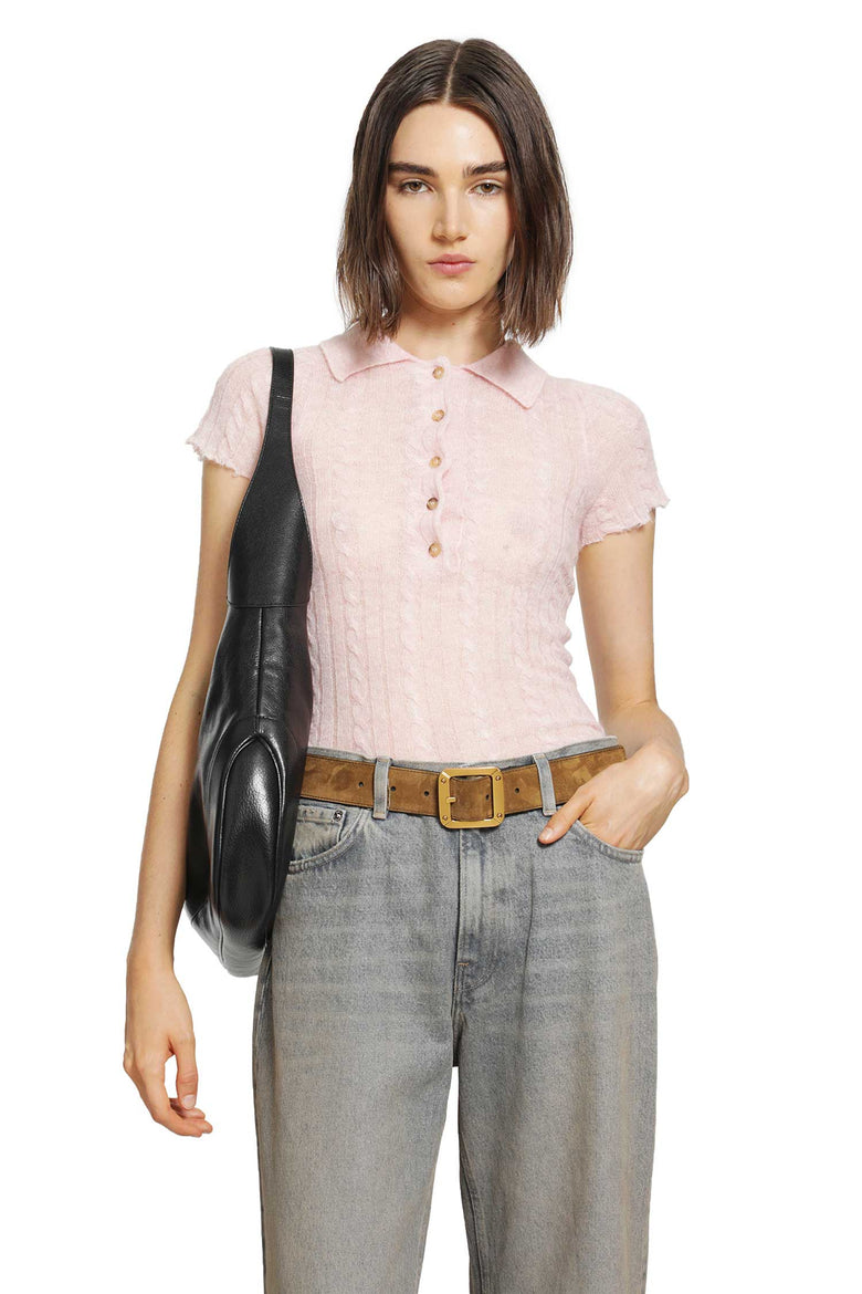 HAIKURE Laurie SEmi-Sheer Polo Shirt woman