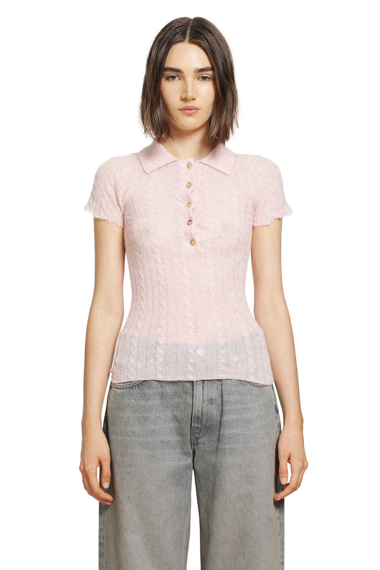 
              HAIKURE Laurie SEmi-Sheer Polo Shirt woman
            