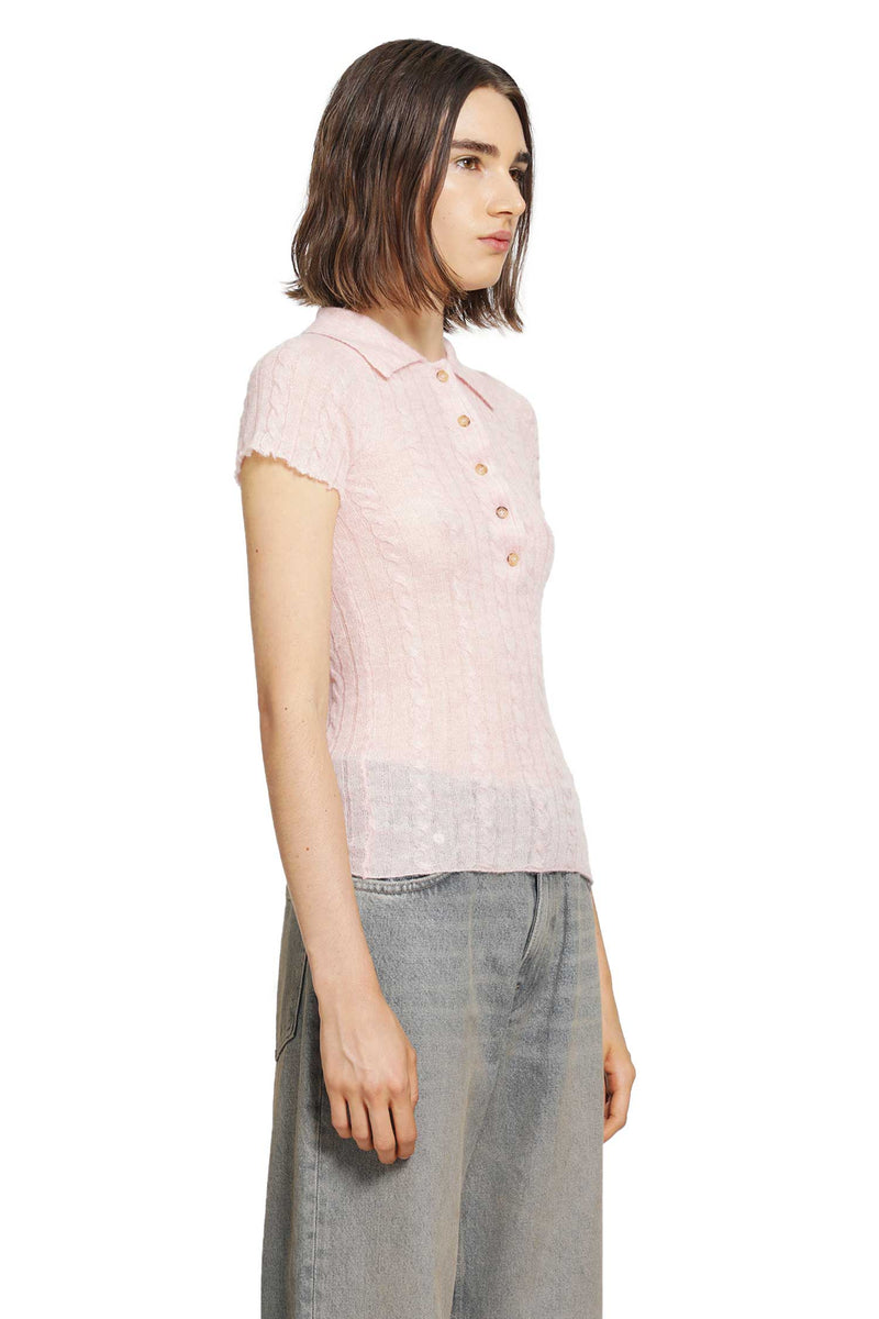 HAIKURE Laurie Semi-Sheer Polo Shirt woman