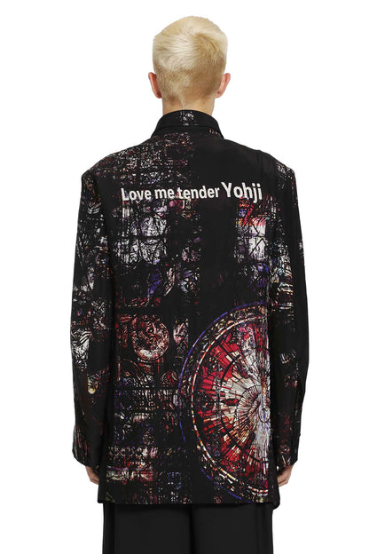 Stained Glass Printed Message Blazer