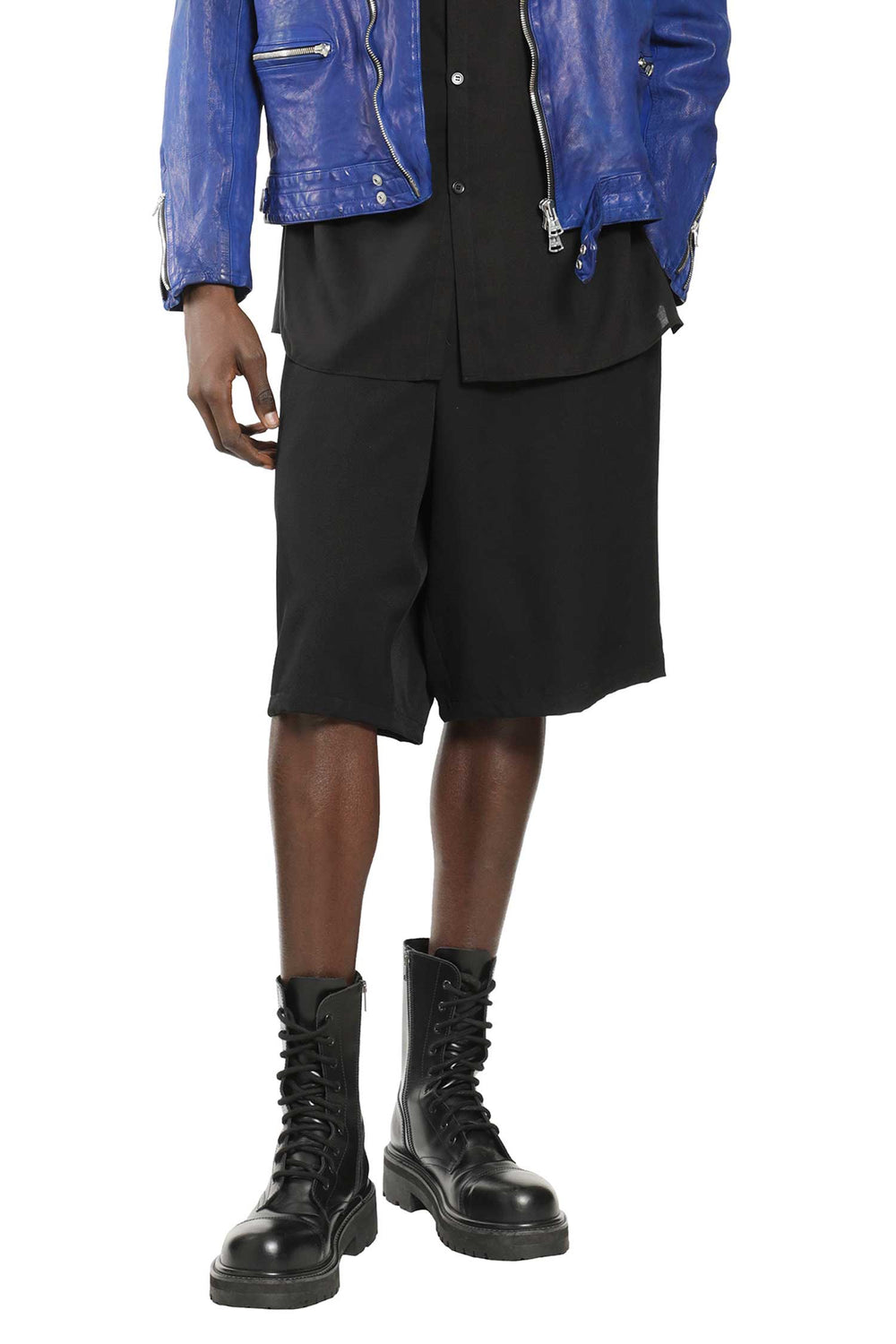 YOHJI YAMAMOTO Wool Gabardine Thai Shorts man