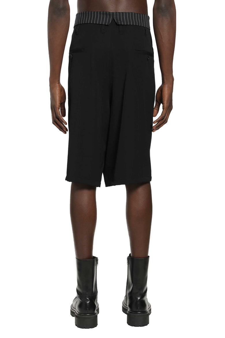 YOHJI YAMAMOTO Wool Gabardine Thai Shorts man