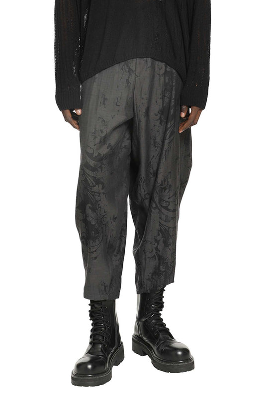 Jacquard Draped Trousers