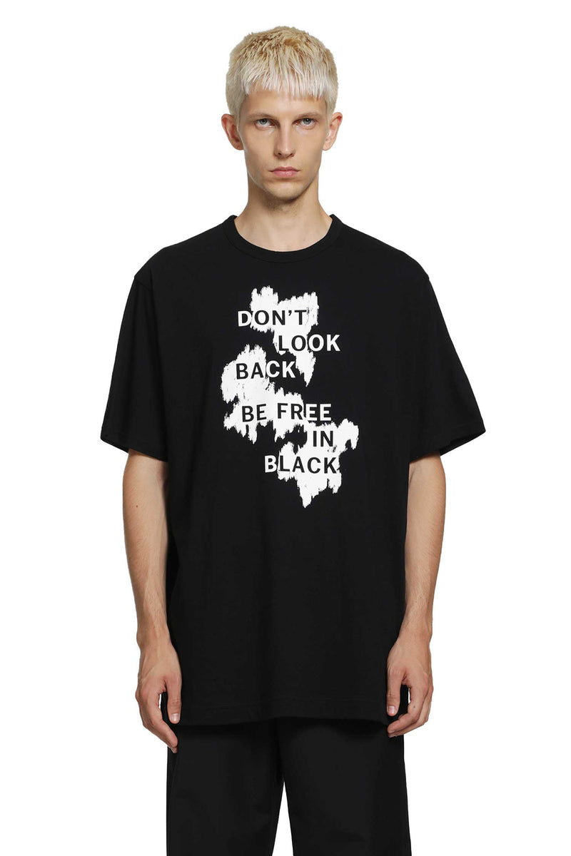 YOHJI YAMAMOTO Don't Look Back T-Shirt man
