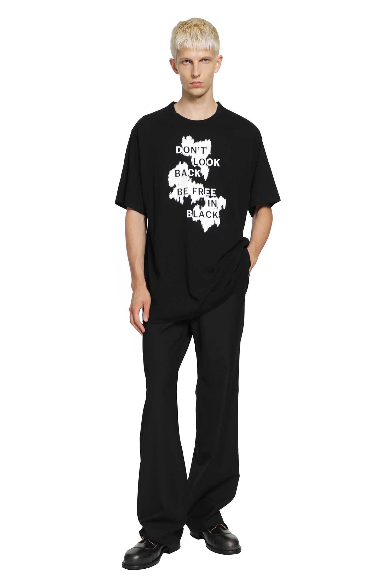 YOHJI YAMAMOTO Don't Look Back T-Shirt man