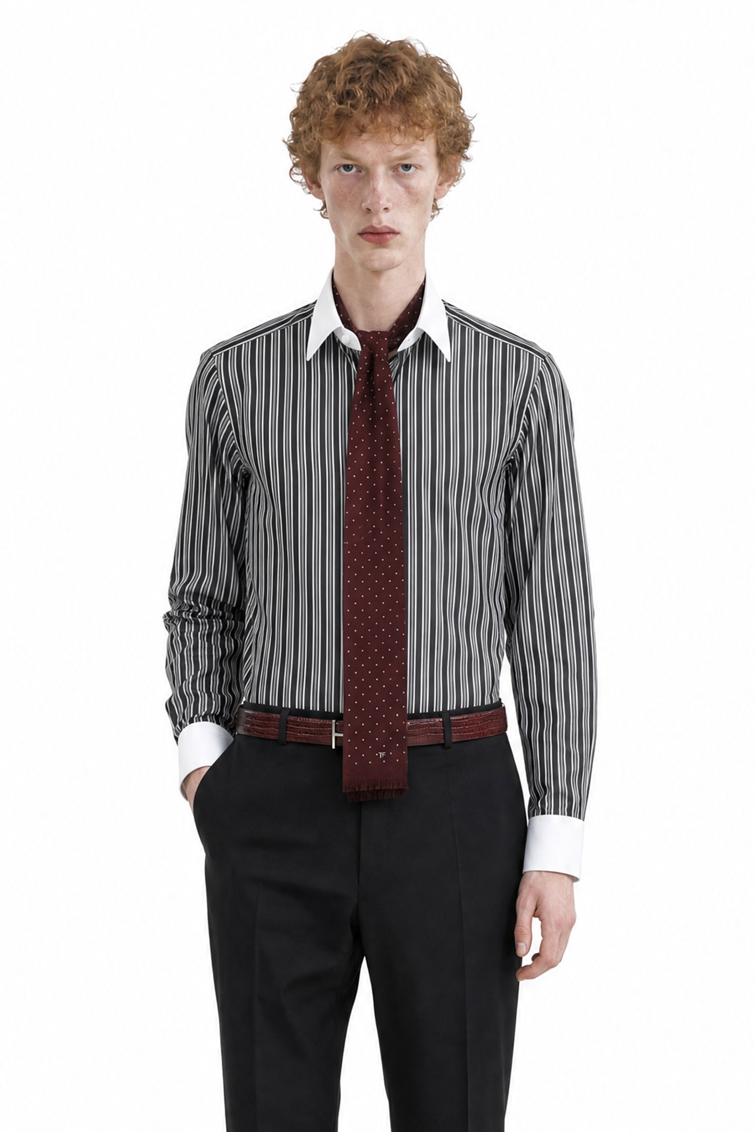 Poplin Stripe Classic Fit Shirt